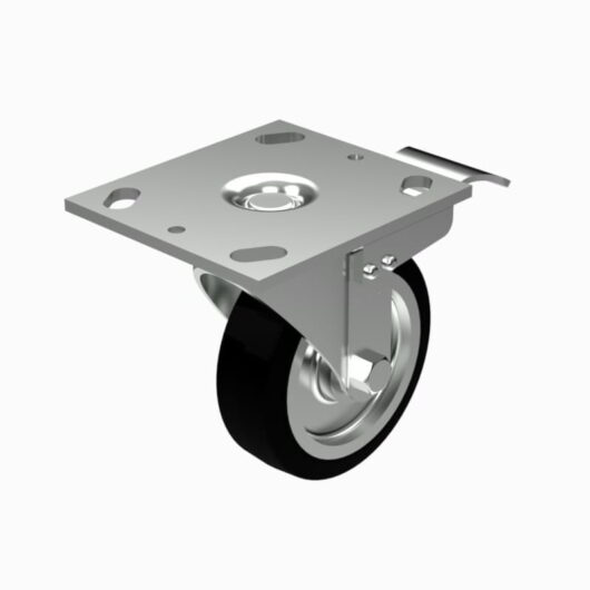 4" Swivel Bolt-on Caster With Lock