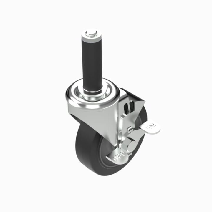 4" Swivel Stem Caster With Lock.