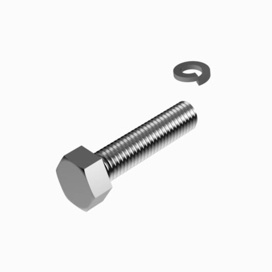 Bolt With Washer For Bolt-On Casters