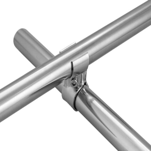 The HJ-7ANP is a chrome plated joint set with anti-static properties (ESD) that allows creating an intersection of two pipes, one above another.