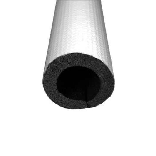 Gray foam pipe protector with PVC cover. Available to purchase through our online shop.